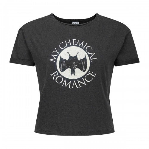 Front - Amplified Womens/Ladies Bat Tank My Chemical Romance Crop Top