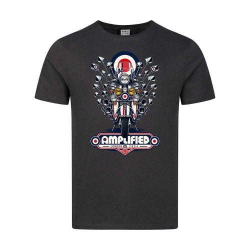 Front - Amplified Unisex Adult Scooter Mod Target T-Shirt