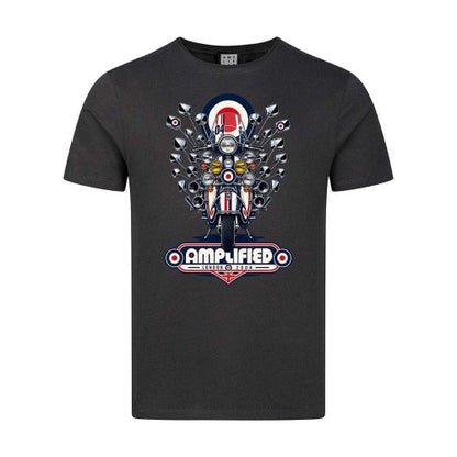 Front - Amplified Unisex Adult Scooter Mod Target T-Shirt