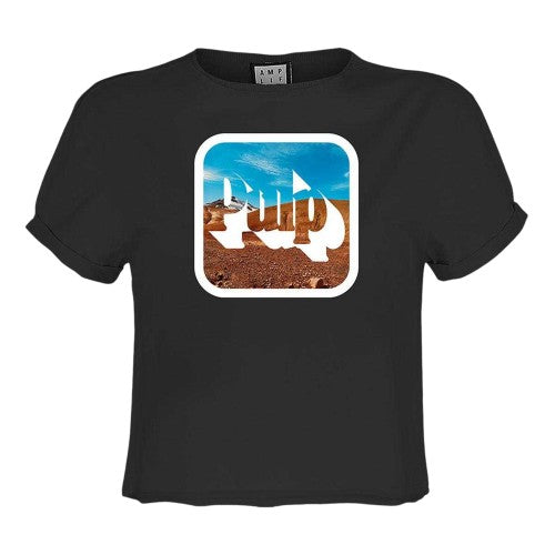 Front - Amplified Womens/Ladies Pulp Cotton Crop Top