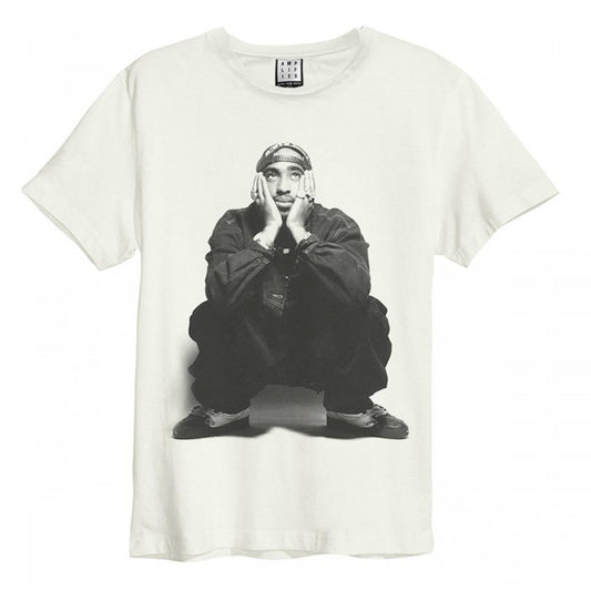 Front - Amplified Unisex Adult Contemplation Tupac Shakur T-Shirt