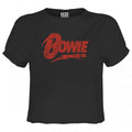 Front - Amplified Womens/Ladies David Bowie Logo T-Shirt