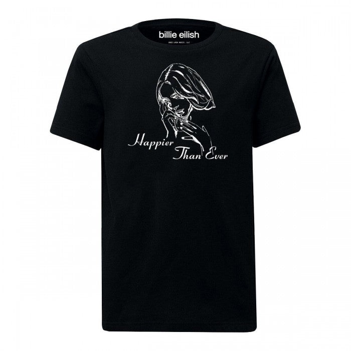 Front - Amplified Unisex Adult Happier Than Ever Billie Eilish T-Shirt