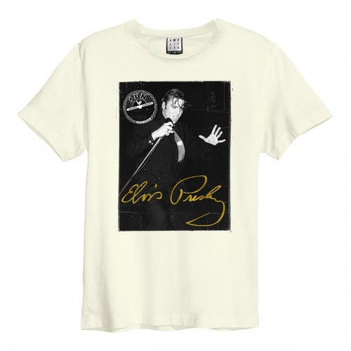 Front - Amplified Unisex Adult Portrait Live Sun Records & Elvis T-Shirt