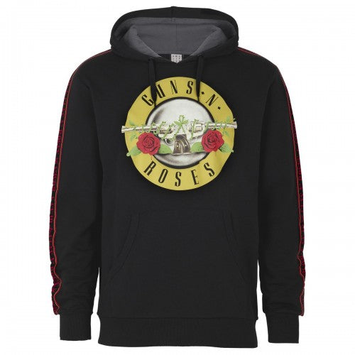 Front - Amplified Mens Guns N Roses Fleece Taped Hoodie