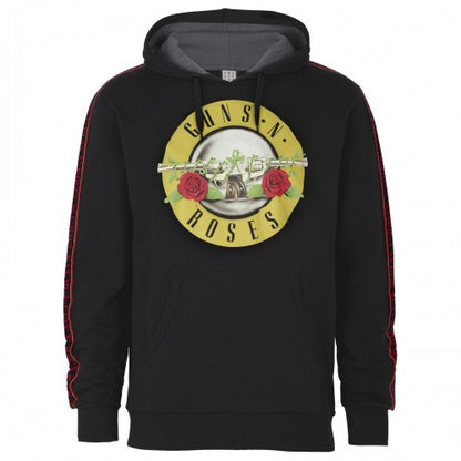 Front - Amplified Mens Guns N Roses Fleece Taped Hoodie
