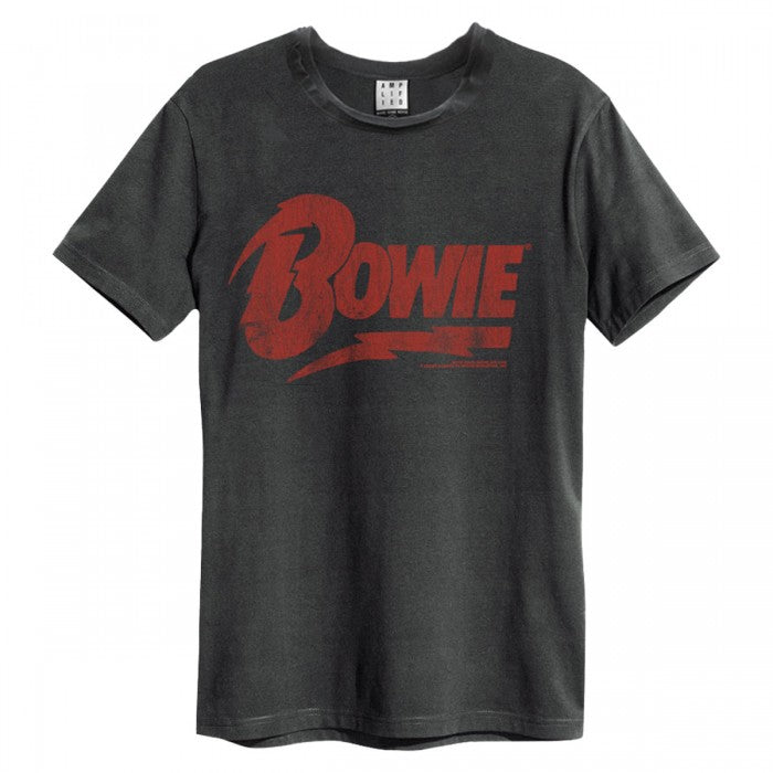 Front - Amplified Unisex Adult David Bowie Logo T-Shirt