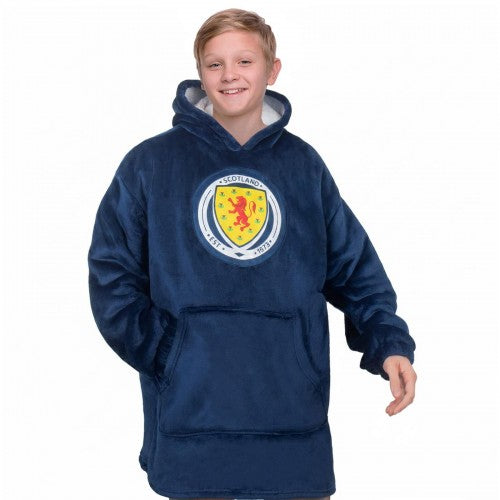 Front - Scotland Childrens/Kids Crest Oversized Blanket Hoodie