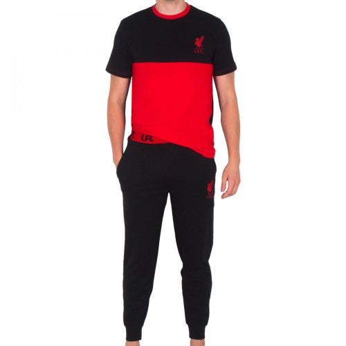 Front - Liverpool FC Mens Long Pyjama Set