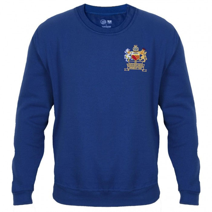 Front - Fan Originals Mens Manchester 1968 Crest Sweatshirt