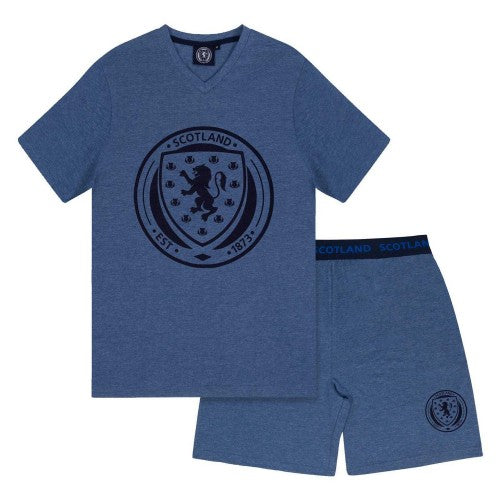 Front - Scotland FA Mens Short Pyjama Set