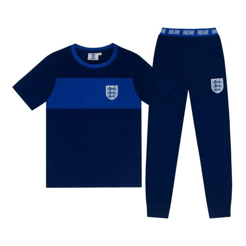 Front - England Mens Premium Long Pyjama Set