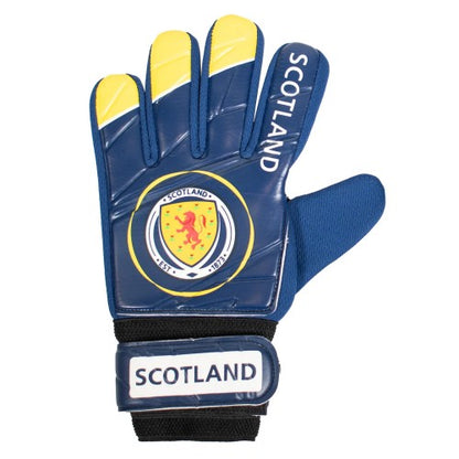 Front - Scotland FA Childrens/Kids Goalkeeper Gloves
