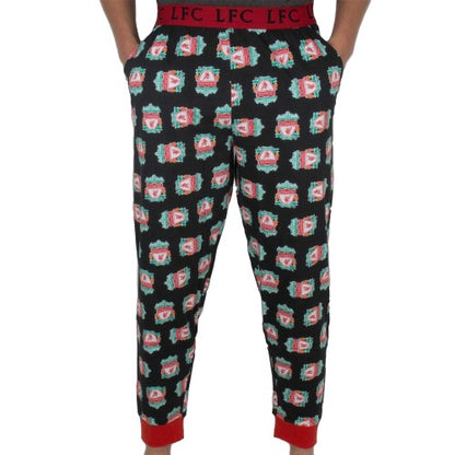 Front - Liverpool FC Mens Pyjama Bottoms