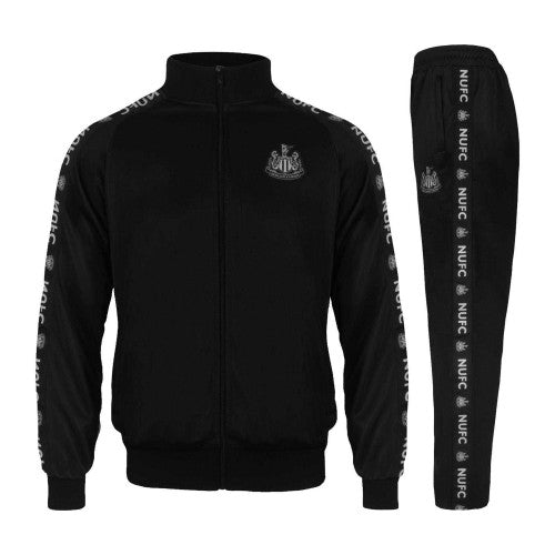 Front - Newcastle United FC Mens Taped Tracksuit