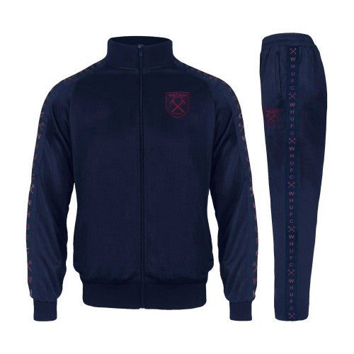 Front - West Ham United FC Mens Taped Tracksuit