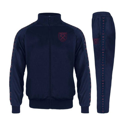 Front - West Ham United FC Mens Taped Tracksuit