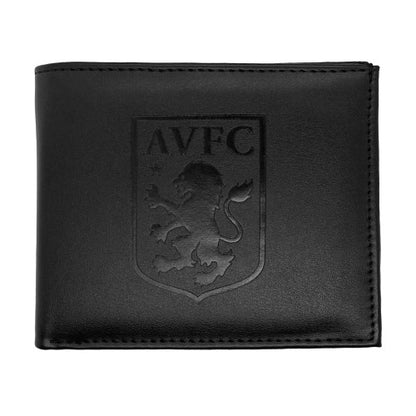Front - Aston Villa FC Crest Faux Leather Football Wallet