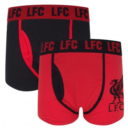 Front - Liverpool FC Mens Boxer Shorts (Pack of 2)