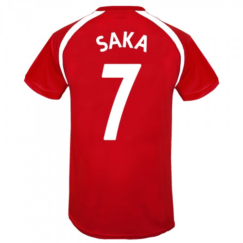 Front - Arsenal FC Boys Saka 7 T-Shirt