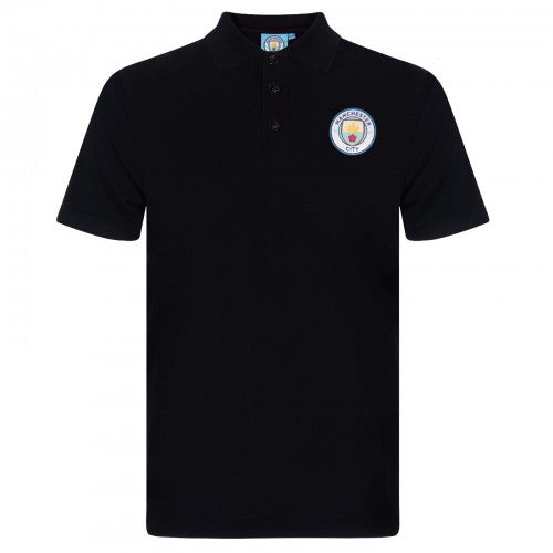 Front - Manchester City FC Mens Polo Shirt