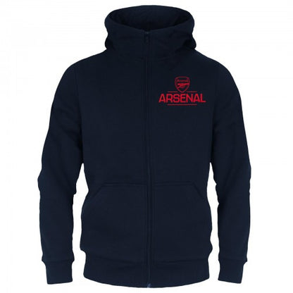 Front - Arsenal FC Boys Fleece Full Zip Hoodie