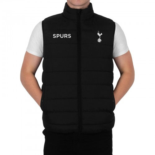 Front - Tottenham Hotspur FC Mens Quilted Padded Gilet