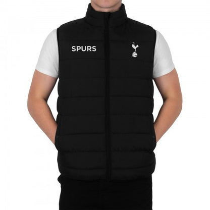 Front - Tottenham Hotspur FC Mens Quilted Padded Gilet