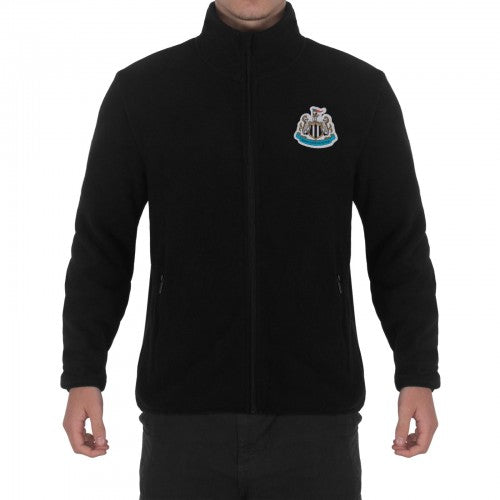 Front - Newcastle United FC Mens Crest Fleece Jacket
