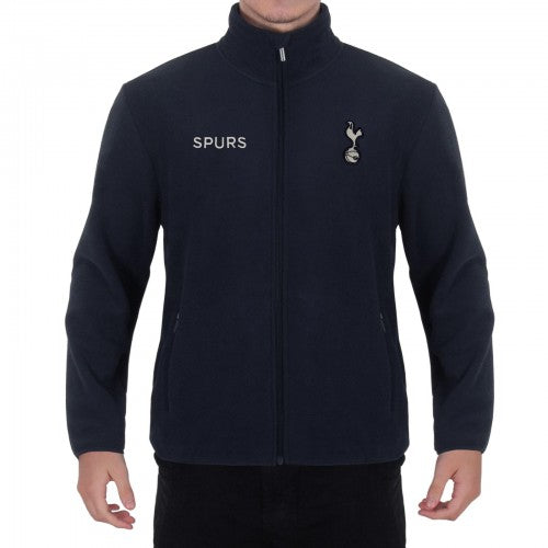 Front - Tottenham Hotspur FC Mens Crest Fleece Jacket