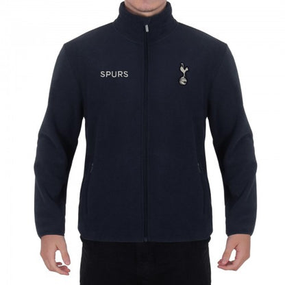 Front - Tottenham Hotspur FC Mens Crest Fleece Jacket