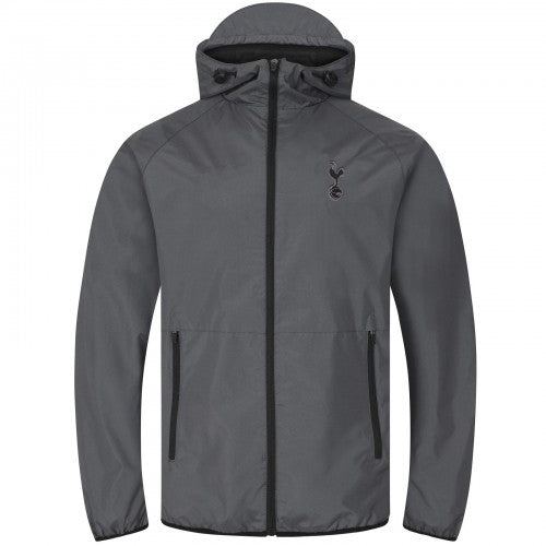 Front - Tottenham Hotspur FC Mens Crest Peaked Windbreaker