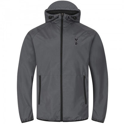 Front - Tottenham Hotspur FC Mens Crest Peaked Windbreaker
