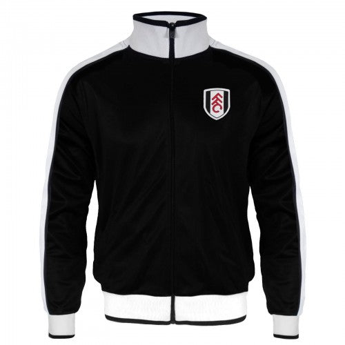 Front - Fulham FC Mens Retro Track Jacket