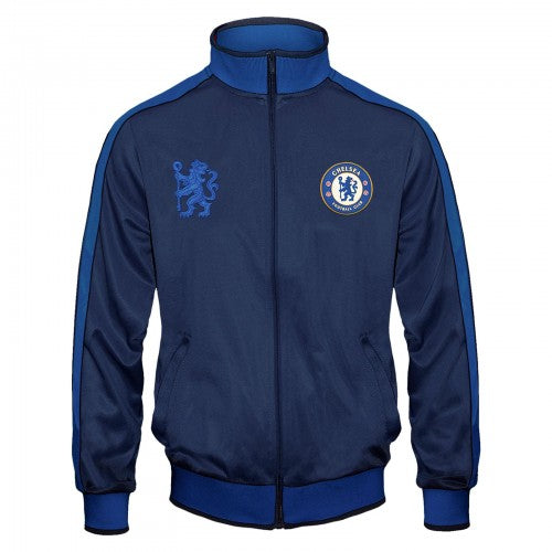Front - Chelsea FC Boys Retro Track Jacket