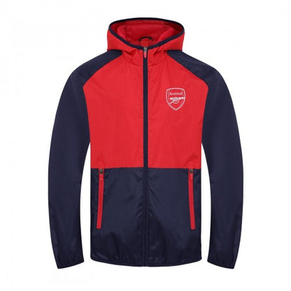 Front - Arsenal FC Mens Crest Raglan Windbreaker