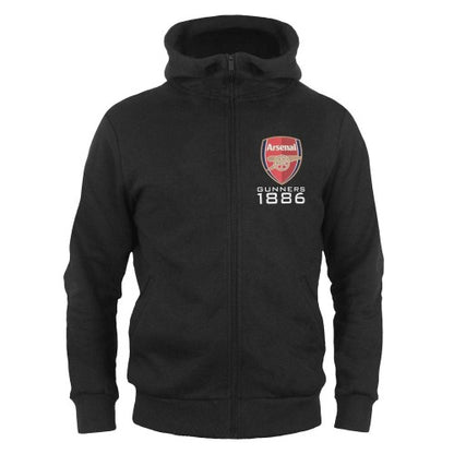 Front - Arsenal FC Boys Gunners 1886 Full Zip Hoodie