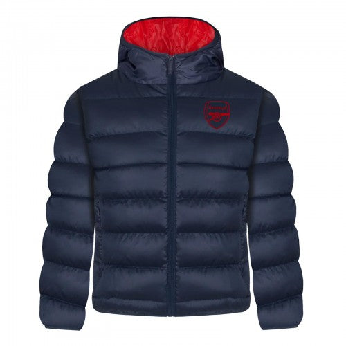 Front - Arsenal FC Boys Crest Quilted Jacket