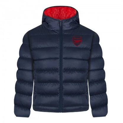 Front - Arsenal FC Boys Crest Quilted Jacket