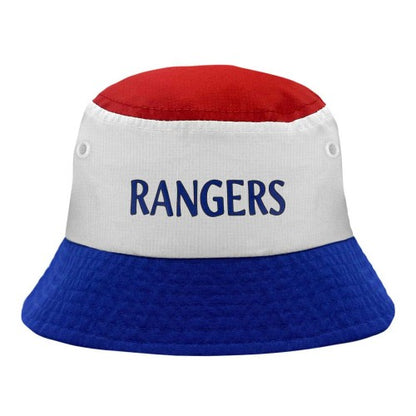Front - Fan Originals Rangers Text Bucket Hat