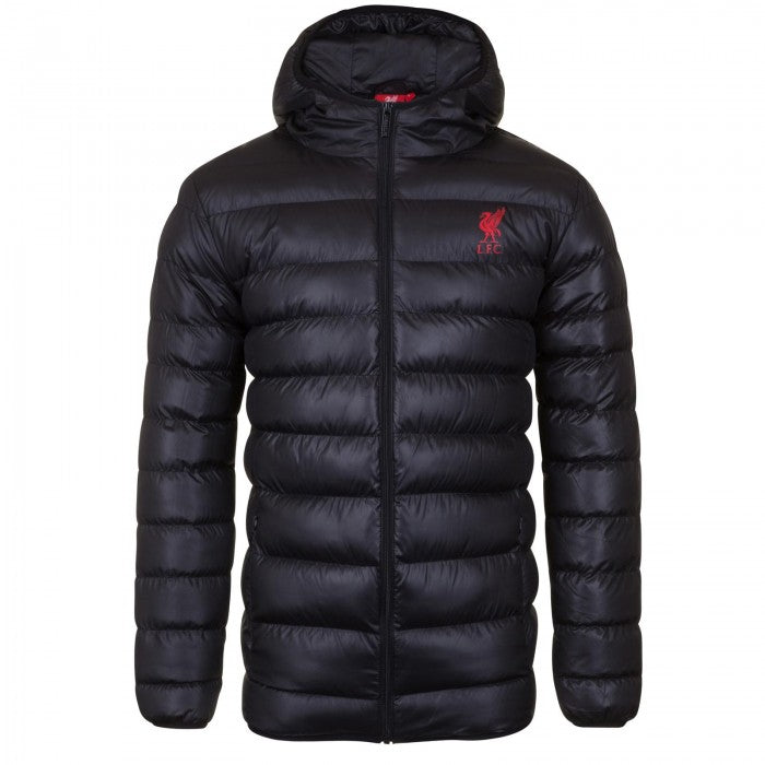 Front - Liverpool FC Mens Crest Quilted Jacket