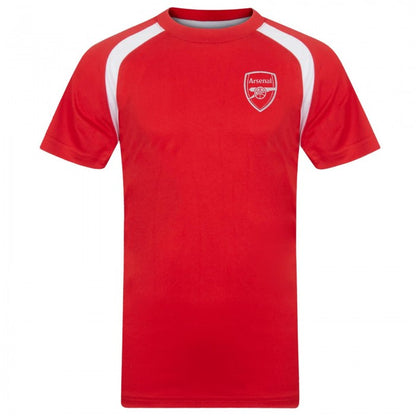 Front - Arsenal FC Boys Polyester T-Shirt