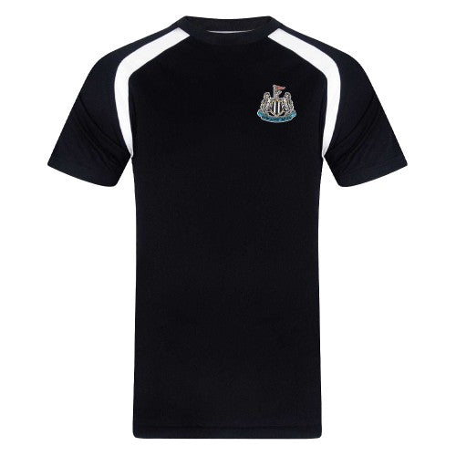 Front - Newcastle United FC Boys Elanga 20 Polyester T-Shirt
