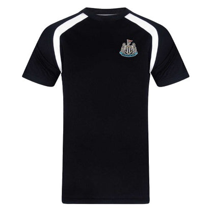 Front - Newcastle United FC Boys Elanga 20 Polyester T-Shirt