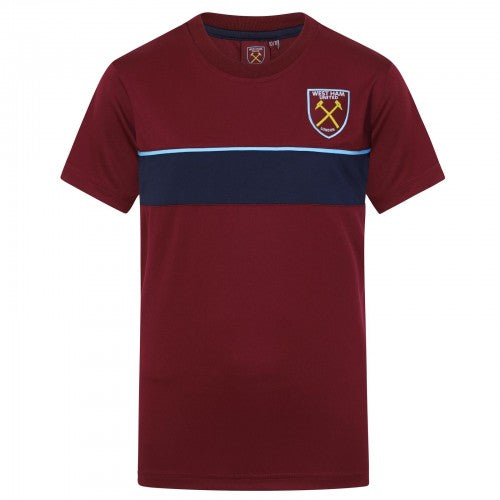 Front - West Ham United FC Boys Polyester T-Shirt
