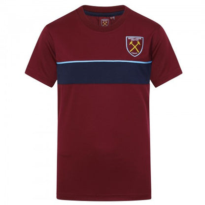 Front - West Ham United FC Boys Polyester T-Shirt
