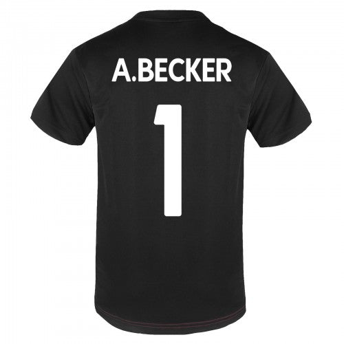 Front - Liverpool FC Boys A.Becker 1 Polyester T-Shirt