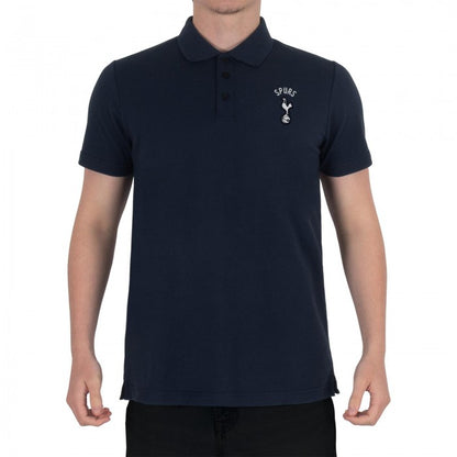 Front - Tottenham Hotspur FC Mens Crest Polo Shirt