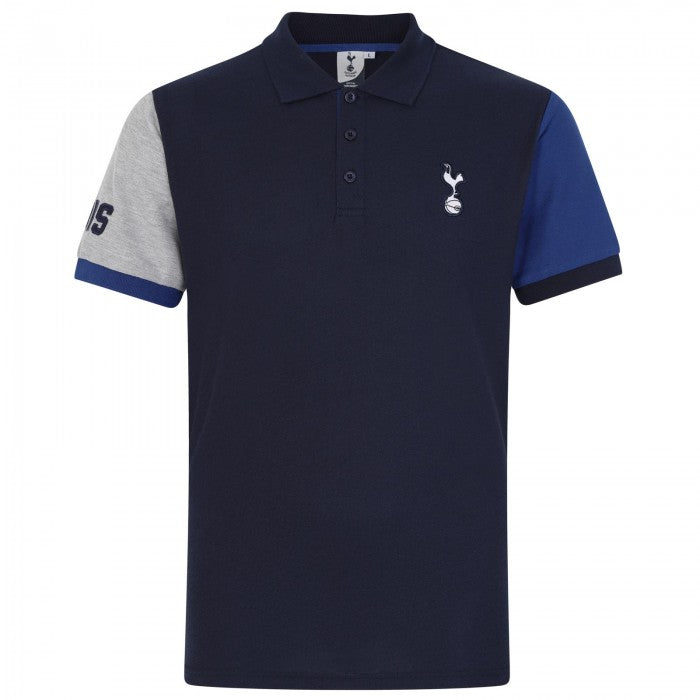 Front - Tottenham Hotspur FC Mens Contrast Polo Shirt