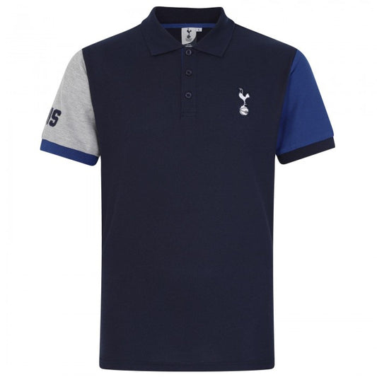 Front - Tottenham Hotspur FC Mens Contrast Polo Shirt